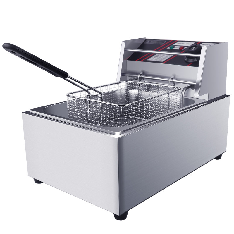 电动商用摆摊电炉炸油炸锅电炸锅油条机炸串炸薯T条双单缸油炸机