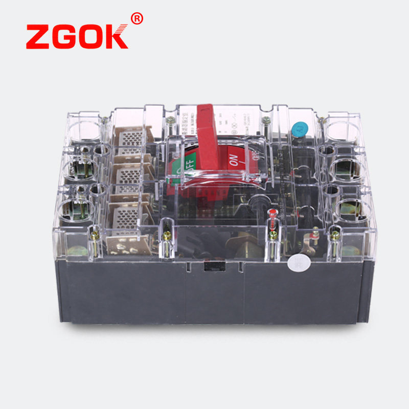 空气开关CM1-630T/3300t 400A 630A三相透明塑壳断路器 380V保护