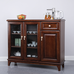 笛浪中式茶吧机智能饮水柜全自动上水实木餐边茶水柜饮.水机冰温