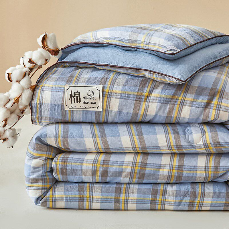 棉花被子宿舍单人学生被芯150x200x230cm春秋被空调被.夏季薄双人