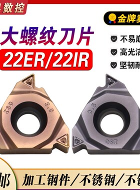 数控螺纹刀片22ER/IR 3.5/4.0ISO N55/60内外螺丝牙刀大螺纹刀头