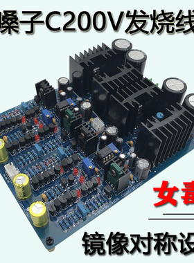 经典Accuphase金嗓子C200V前级板直流伺服发烧音调板放大器成品板
