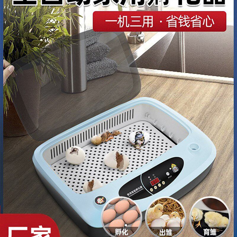 孵化器小型家用迷你芦丁鸡孵化机全自动智能鹦鹉鹌鹑小鸟蛋孵化箱