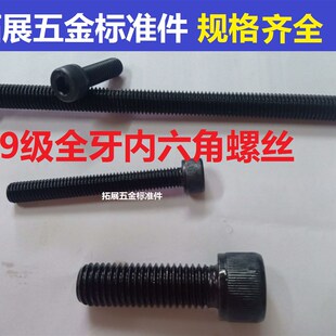 高强度12.9级全牙内六角螺丝加长圆柱头杯头螺钉M16M20M24 200