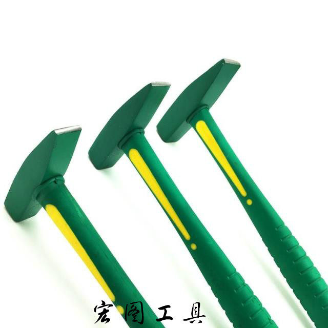 包邮钳工锤包塑柄鸭嘴锤扁头锤锤500g小锤子胶柄钣金锤家用工具