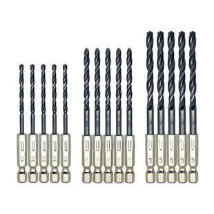 1/4电动螺丝刀手钻通用6.35mm外六角柄快批金属木材塑料麻花钻头