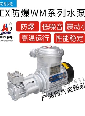 原装正品aulank奥兰克WM-EX防爆高温泵热水热油旋涡泵离心泵循环