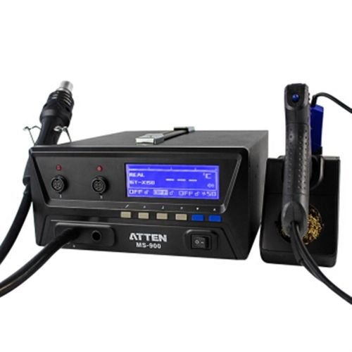 安泰信ATEEN焊台电烙铁镊子热风枪吸锡焊台四合一500w  MS-900