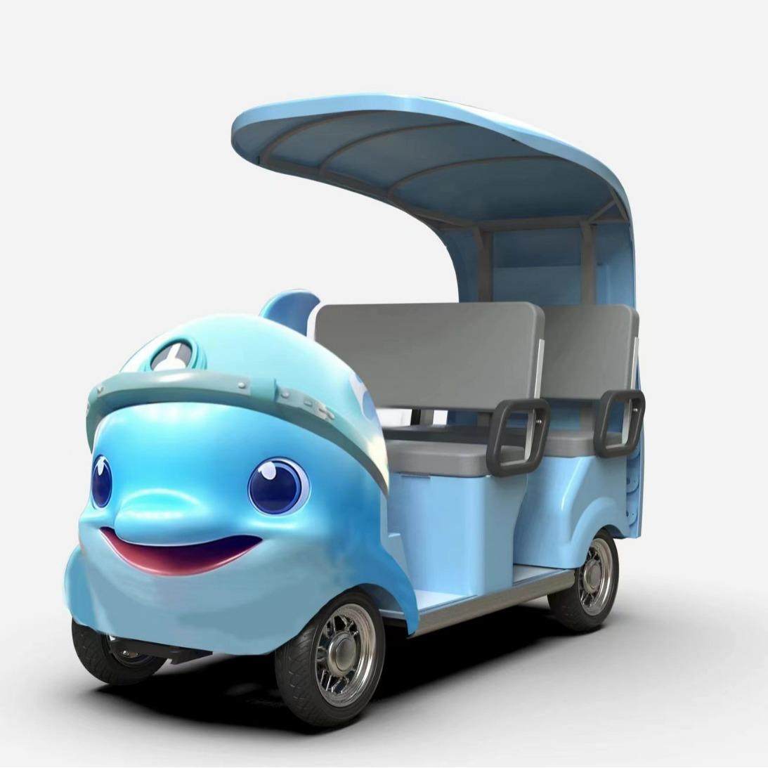 景区观光车新能源电动扫码车海洋系统观光车卡通海豚4座,搬运/仓储/物流设备,其他起重搬运设备,淘宝优惠券,粉丝福利购,淘宝优惠卷