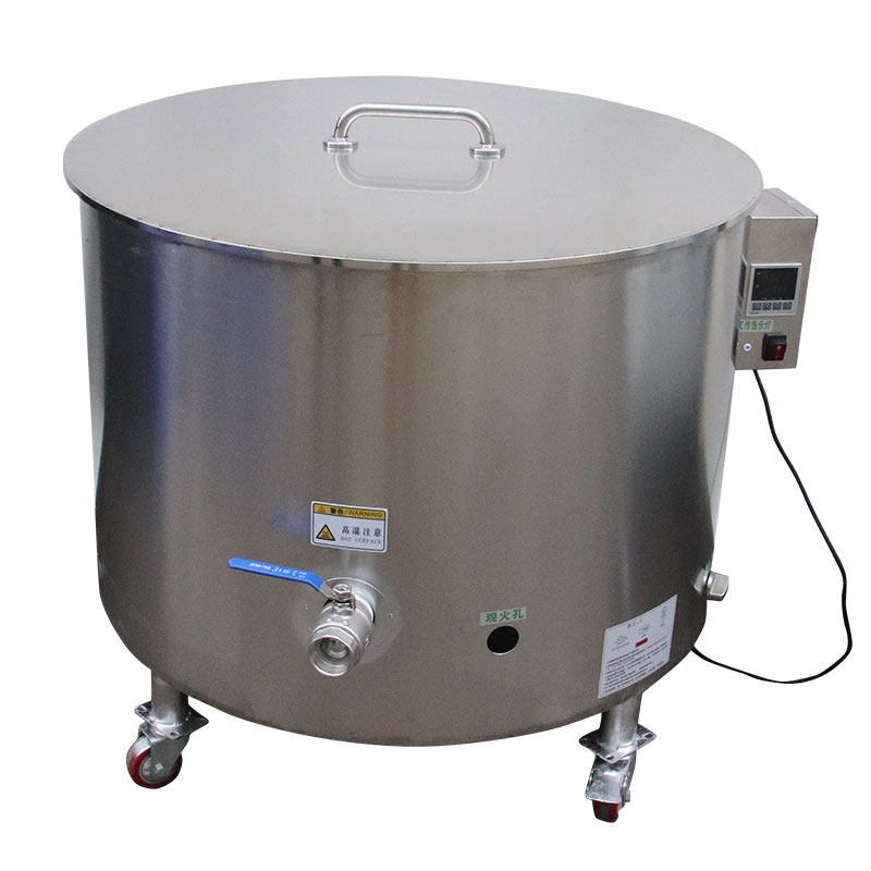 燃气油豆腐炸机全自动恒u温大型商用大容量油炸炉圆形油炸锅智能