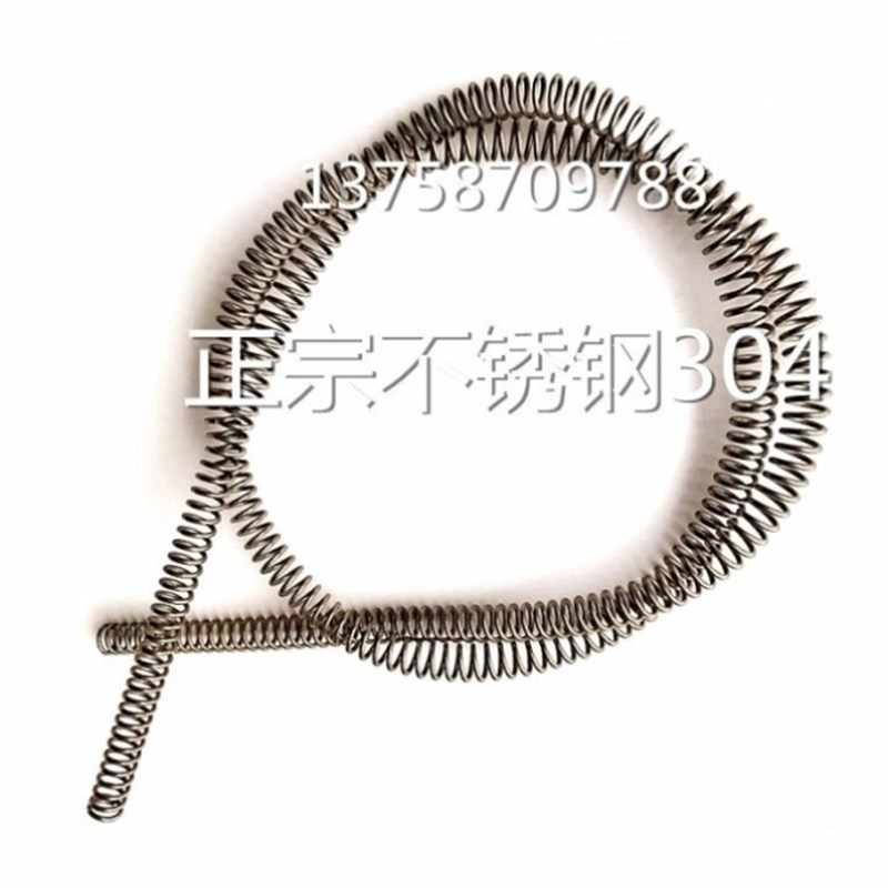 立式弹簧V型扭簧地护管套护横不锈钢304压缩1.2/O1.5/1.7米长10