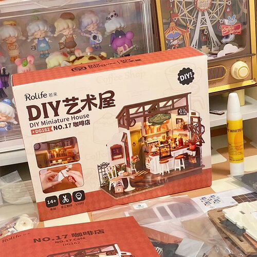 若来贝卡的面包店diy手工小屋房子模型K别墅积木街景女孩礼物玩具
