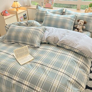 多尺寸全棉被套单件180x220x240双人被罩四季 150xX200宿舍被单