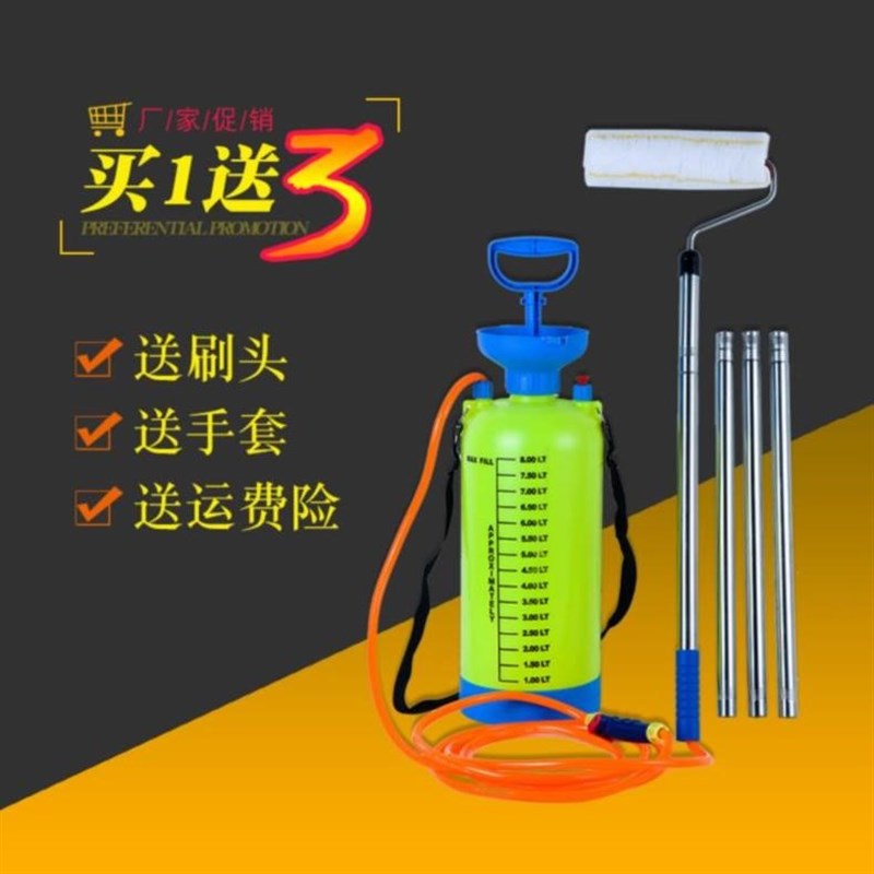 粉墙无需蘸料滚轮装修工程可换不掉毛拉I花工具套涂料滚筒边角翻