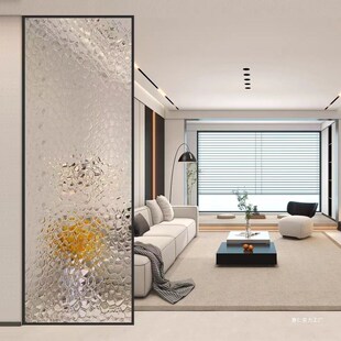 艺术玻璃屏风隔断客厅简约现代不锈G钢铁艺餐厅酒店卫生间遮挡