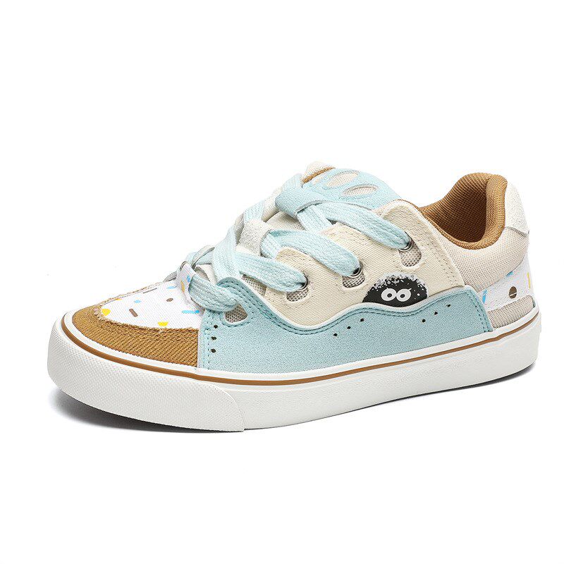 平底板鞋男款2i024夏季新款潮流可爱校园风休闲系带鞋子青少年男