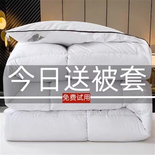 羽绒被95白鹅绒加m厚冬被8/10斤春秋被单双人宿舍被子棉被芯空调