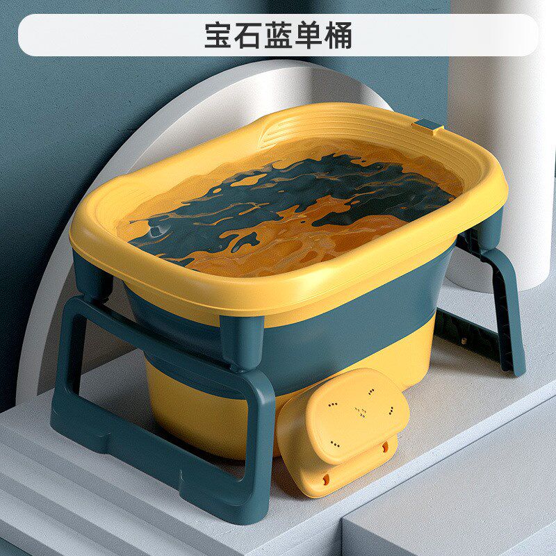 超大号宝宝折叠浴盆小孩浴桶游泳新生儿童M洗澡桶婴儿洗澡盆可坐