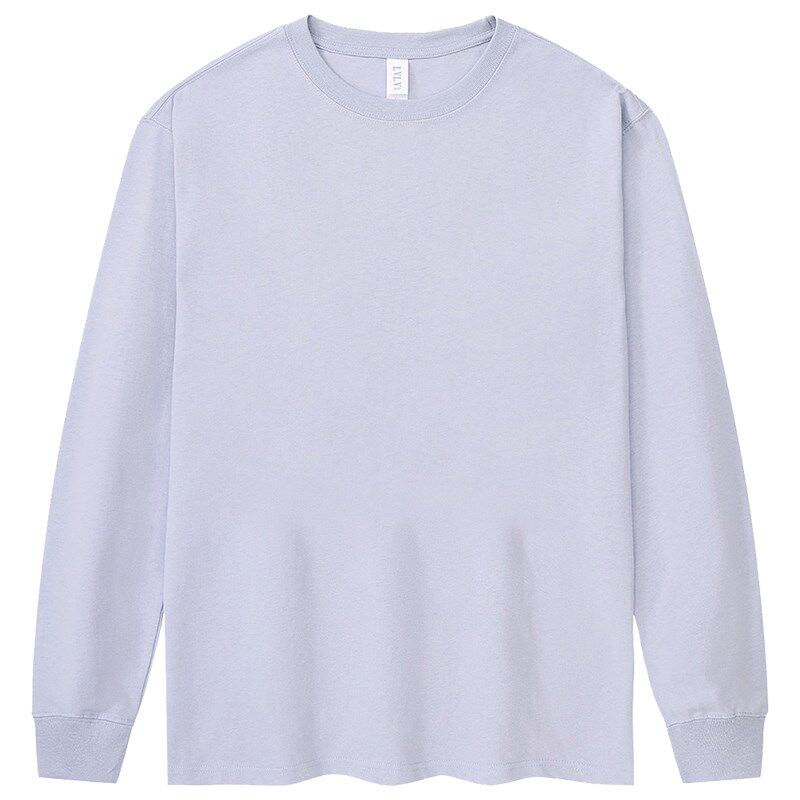 定制长袖t恤印logo图工作服班服同学I聚会团队活动纯棉长袖文化衫