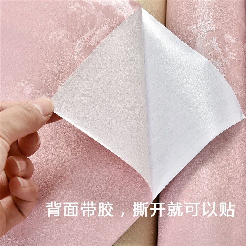 墙纸自粘加厚欧式卧p室客厅贴纸防水防潮简约壁纸背景墙翻新自贴