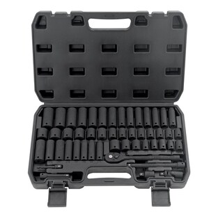 50件中飞公英制套筒 3/t8加长六角风炮套筒头棘轮冲击套筒工具套