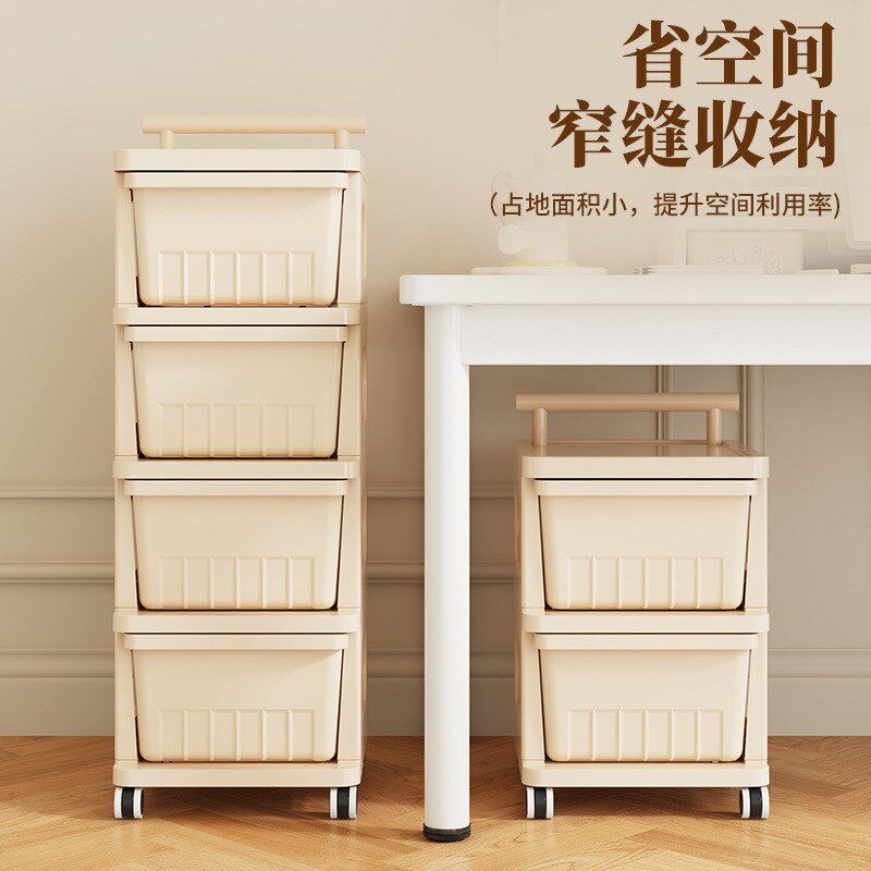 抽屉置物架大容量玩具婴儿用品收纳柜小N推车床头柜多层置物架