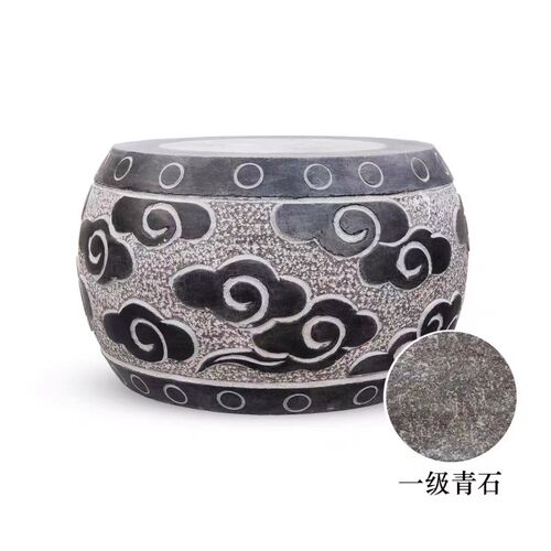 墩子柱脚石青石空心柱墩石柱墩石底座柱J基石仿古柱脚石雕柱皮圆