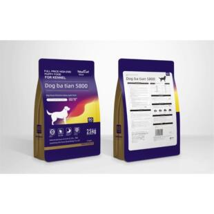 正品狗霸天5800狗粮全犬种全价通用型冷轧肉松粮经济小颗粒2.5kg