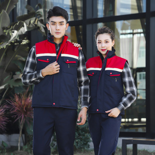 现货工作服防寒服搬运工车间汽修服厂家劳保服棉服服马甲冬季
