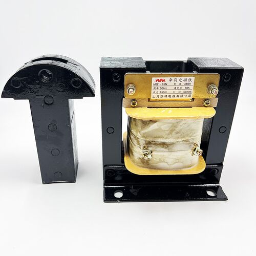 上海跃峰MQ1-5141吸力15KG 交流牵引电磁铁380V 行程50MM MQ1-15N