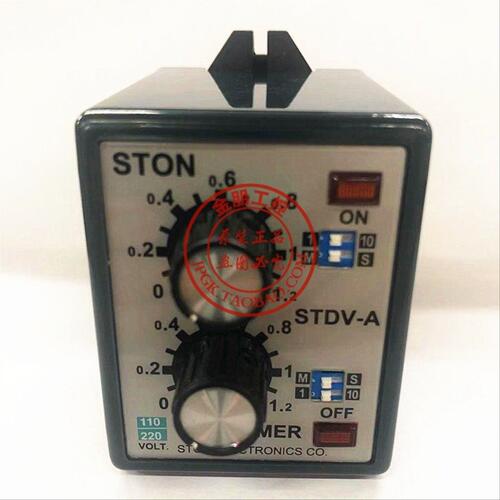 原装正品台湾仕通STON 双延时时间继电器 STDV-AN AC110/220V