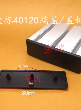 欧标40120黑色端盖铝型材堵头封盖防尘盖美观防刮伤
