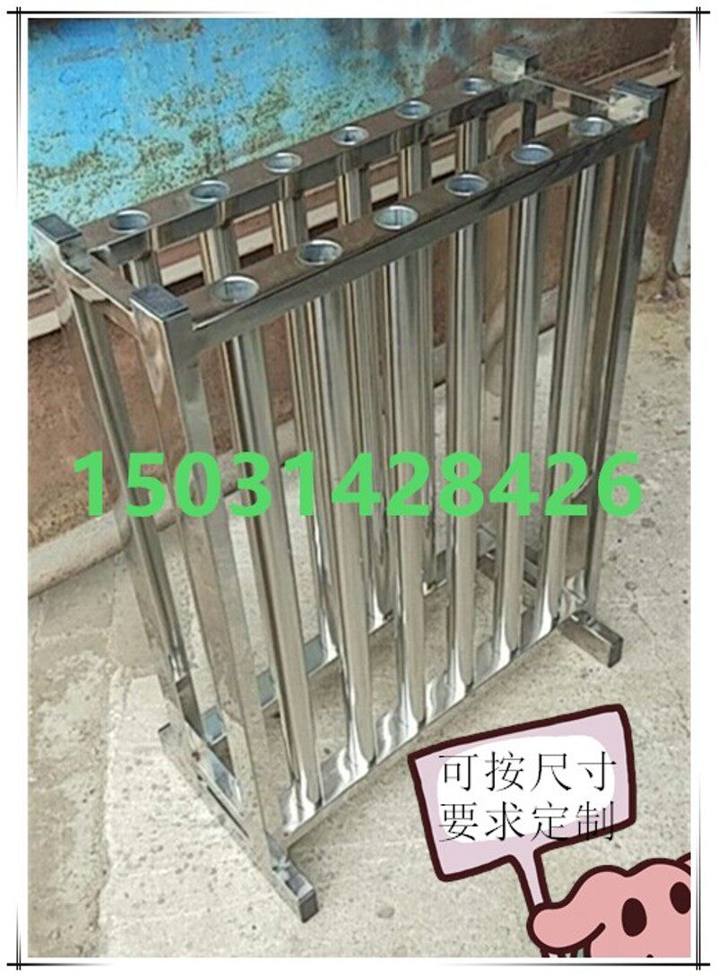 不锈钢F扳手架子电镀F板子单排双排架子阀门扳手插孔放置架可定制