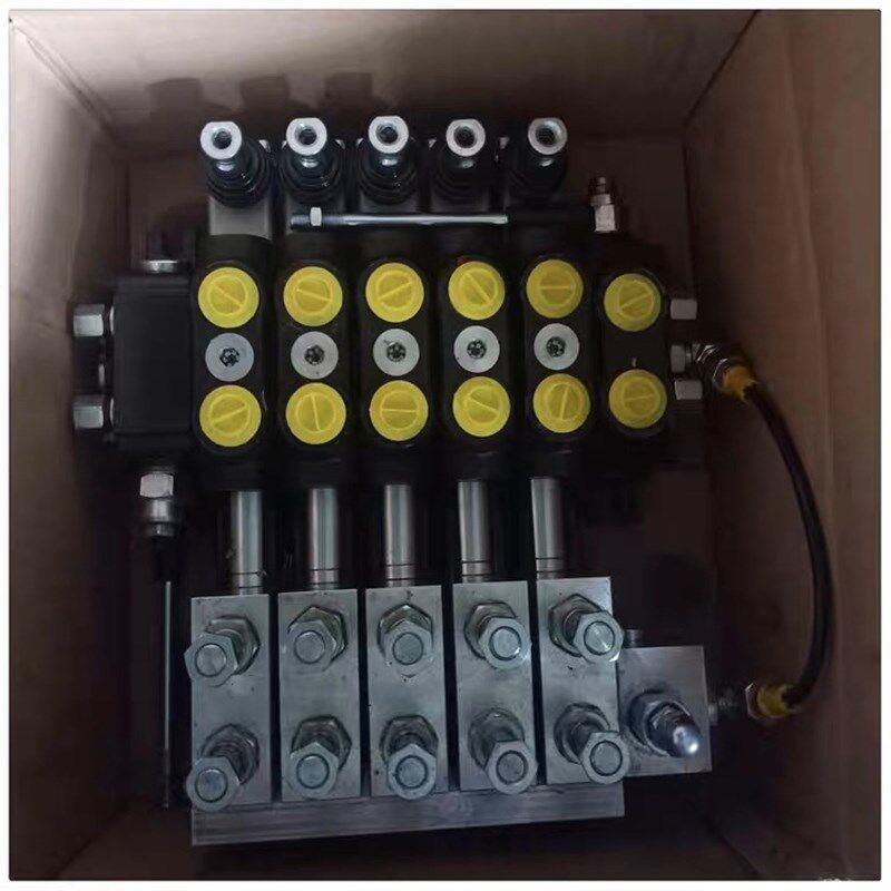 液压电磁控制 DCV60/5电液控多路阀垃圾车清障车换向阀手动改电控