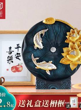 客厅装饰小摆件博新中BMI式摆设炭雕居古架大气工艺品饰屏风家品