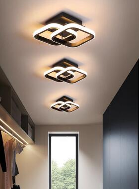 现代简廊约吧过道入户灯走玄关创意装饰143灯阳台l台ed吸顶灯