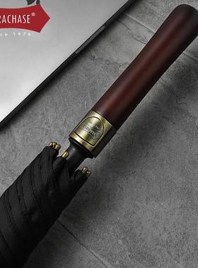 PARACH柄ASFIRE30寸超大自动长伞13抗2伞cm直杆伞3人复古风商务雨