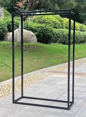 婚庆铁XMM艺新款方展框架子户婚礼装路饰引背景支架外拱门鲜花架