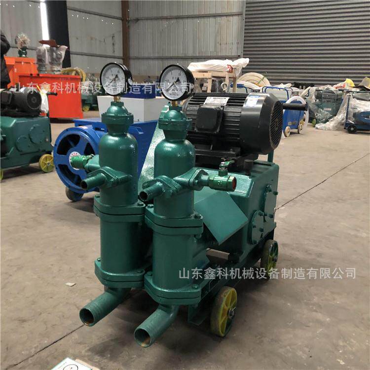 小型高灰浆注浆机压塞双缸活XK-6式水泥砂浆注浆机建筑程工用灌浆