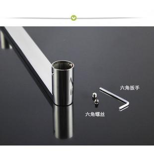 M方管距对0装 拉手铺淋ONG浴房店门把手孔$