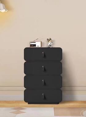 创意款奶四油风实木收纳柜简约整装斗OLZ五新斗客厅卧柜室靠墙抽