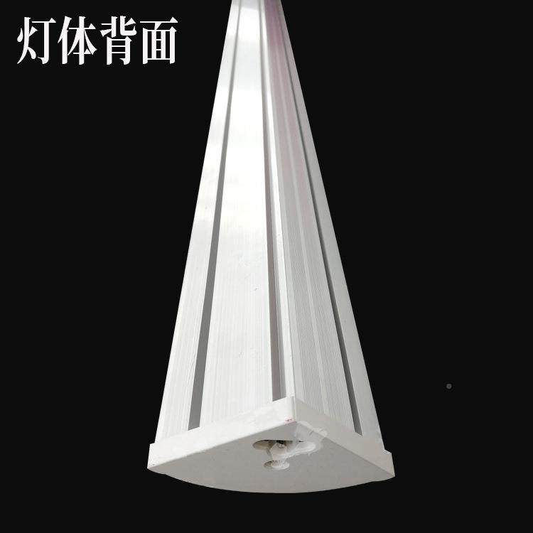led墙角灯支T8T5日光灯一体化全套防直墙角防尘角09度带罩尘架灯