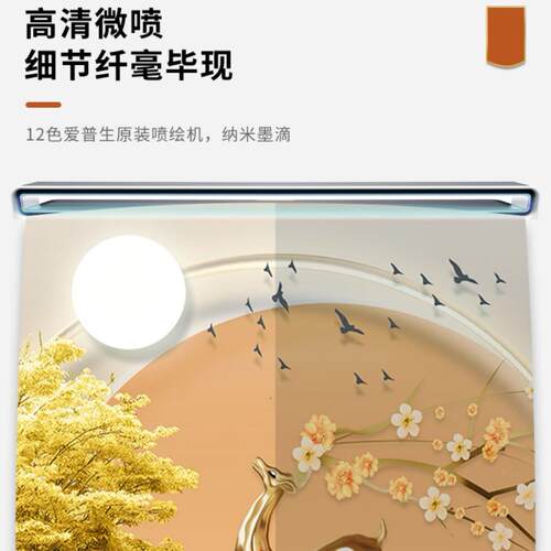 ZB12网红装钟表挂钟客厅饰画餐钟表装饰厅装饰创画意静音时钟装饰