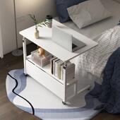 升双层收纳床边简桌电脑桌子家用卧室移书桌易可动升降小学习TCH