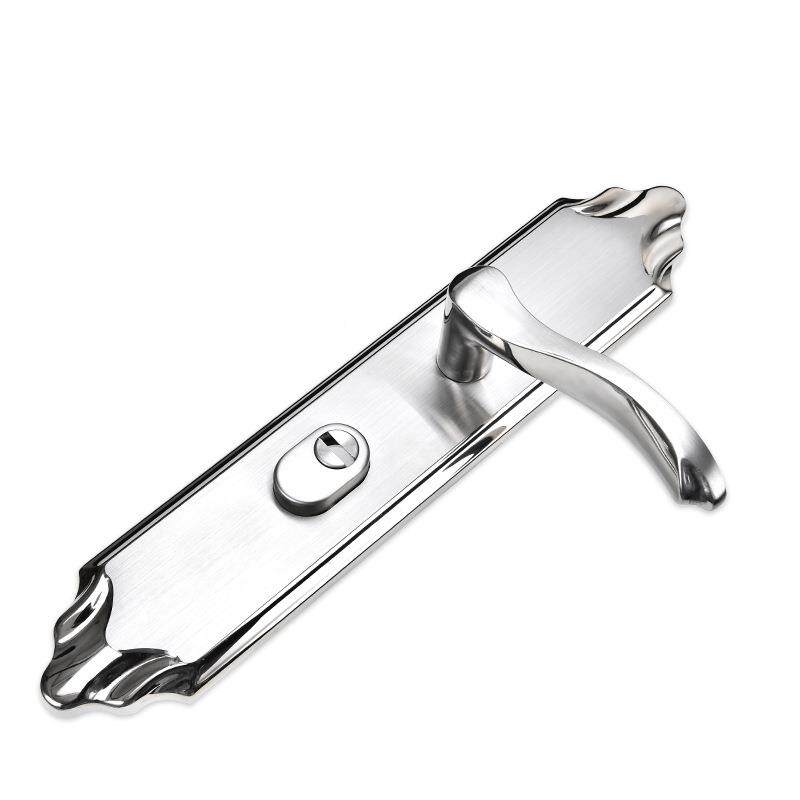 室门内门锁防面板木执门锁304不锈钢FG806-A0手工程锁双盗开把手