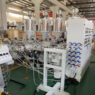 P3350PH四层管产设备四色PPR冷0热水管6生产生线2-3PP-R管材挤出