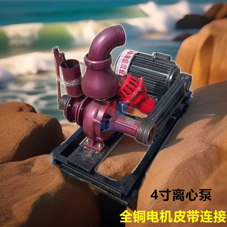 柴油手推8寸抽水泵推车