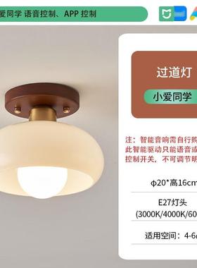 间新中灯式台胡27131桃木走廊过道阳玄关入户吸顶超薄简约衣帽中