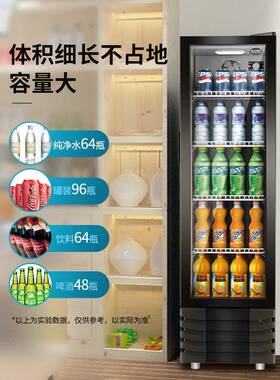 冷无箱立式保669柜灯冰箱啤酒超市商用冰柜柜饮料柜展示柜鲜藏