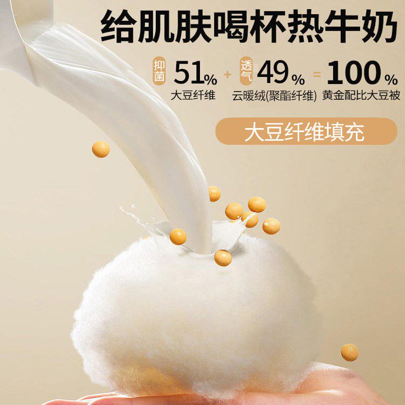 2025年类原棉大豆纤维被子纯棉冬被全K棉太空被春秋被芯四季棉被